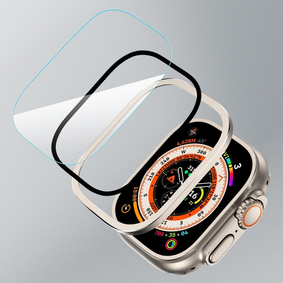 Titanium Screen Protector for Apple Watch Ultra