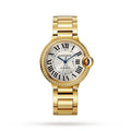 Ballon Bleu de Cartier 33 | 33mm, 18K Yellow Gold, Silver Dial, Yellow Bezel