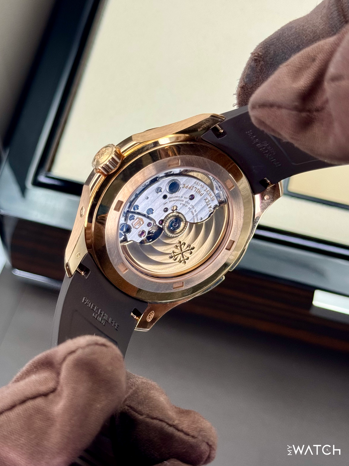 Patek Philippe Aquanaut 40.8mm 5164R-001 Rose Gold Brown Dial