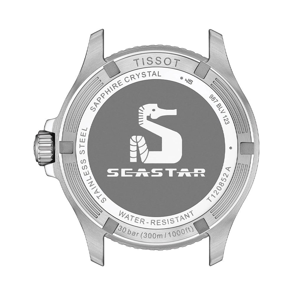 Seastar 1000 GMT Quartz 40mm - Black w/ Green/Black Bezel on Bracelet