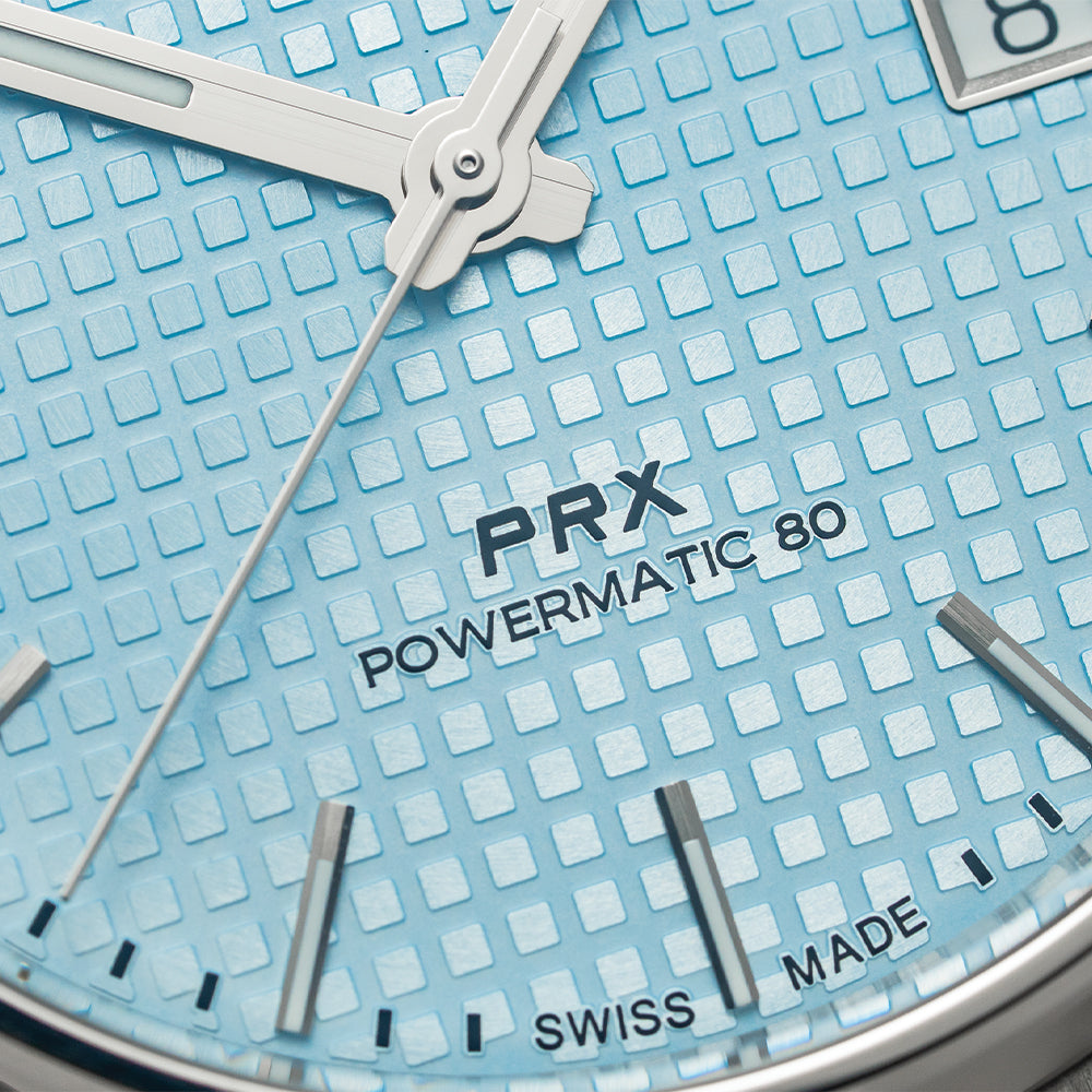 PRX "Glacier" Automatic Powermatic 80 40mm - Ice Blue on Bracelet