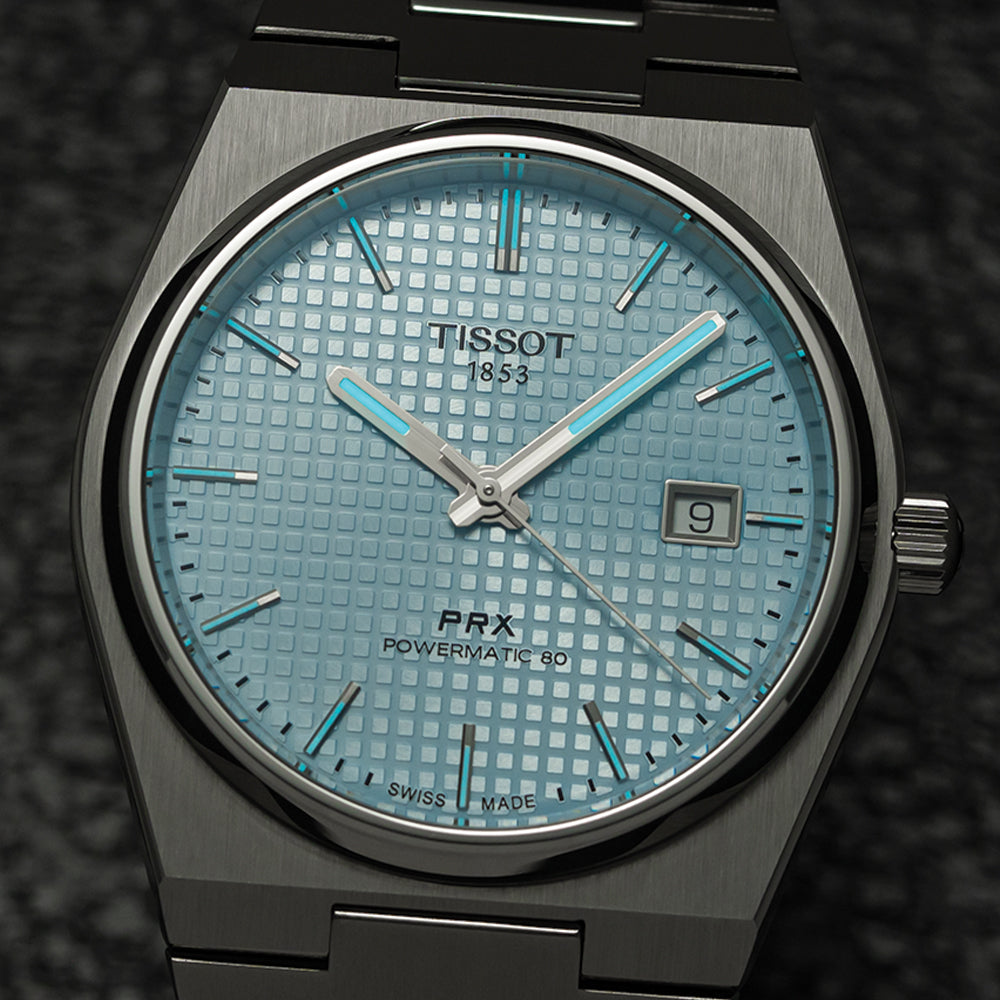 PRX "Glacier" Automatic Powermatic 80 40mm - Ice Blue on Bracelet