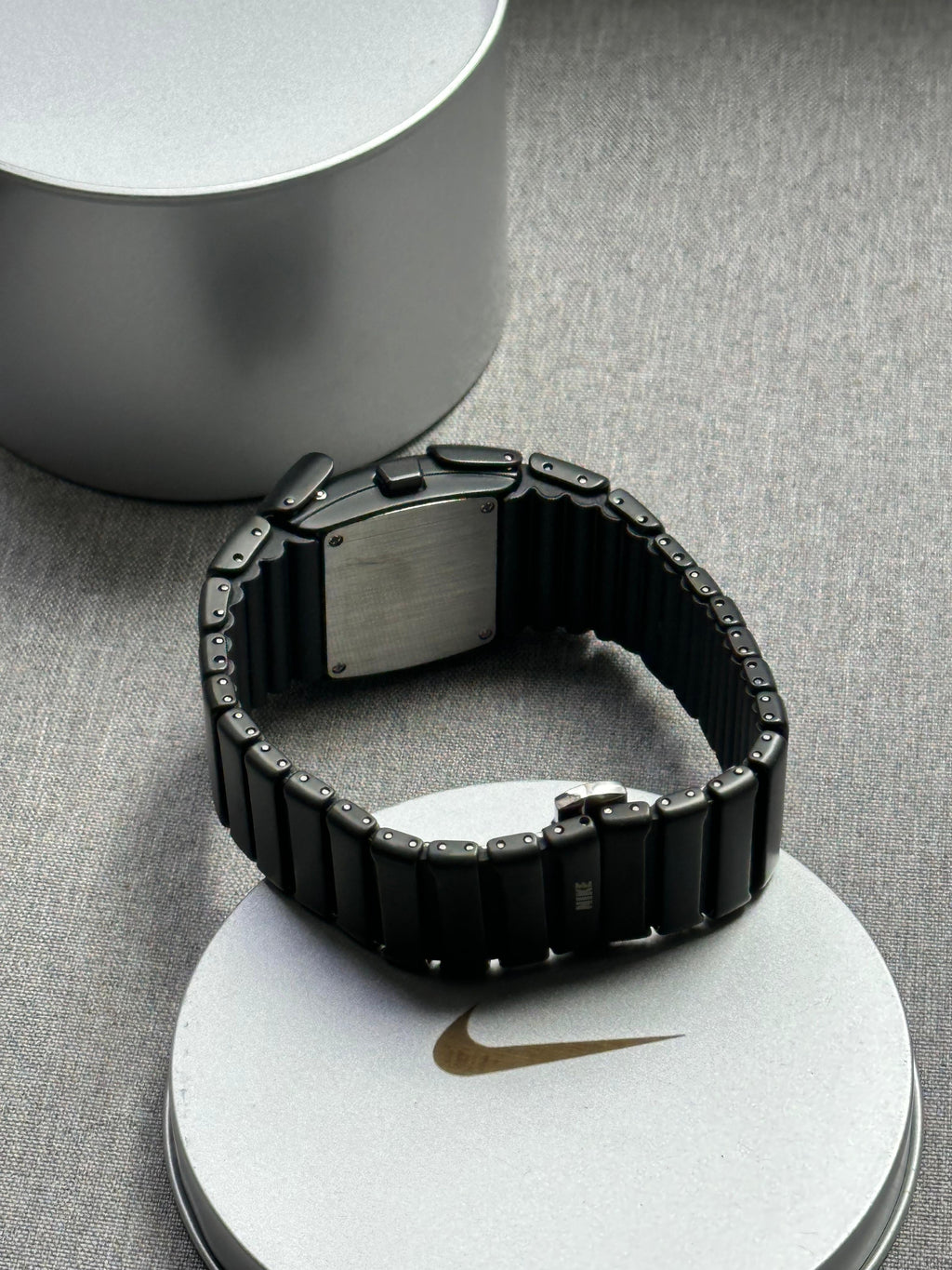 Nike D-Line Black Digital Watch – Rare Retro Stainless Steel LED Display Collectible Timepiece