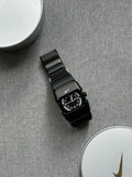 Nike D-Line Matte Black Analogue Watch with White Dial | Rare Collectible | Unisex Retro Sports Timepiece
