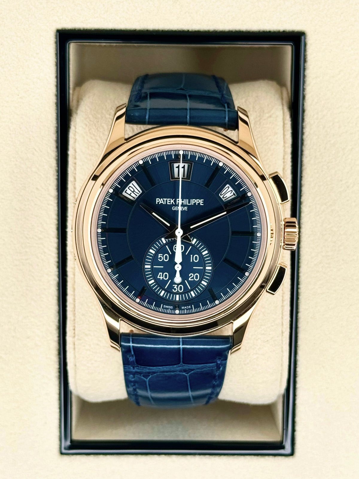 NEW 2026 Patek Philippe 5905R Flyback Chronograph Annual Calendar Blue Dial