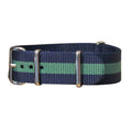 Aurora | Navy & Green | One-Piece | Nylon | Polished Hardware