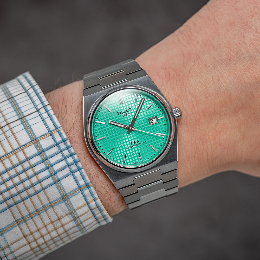 PRX Automatic Powermatic 80 40mm - Mint Green on Bracelet