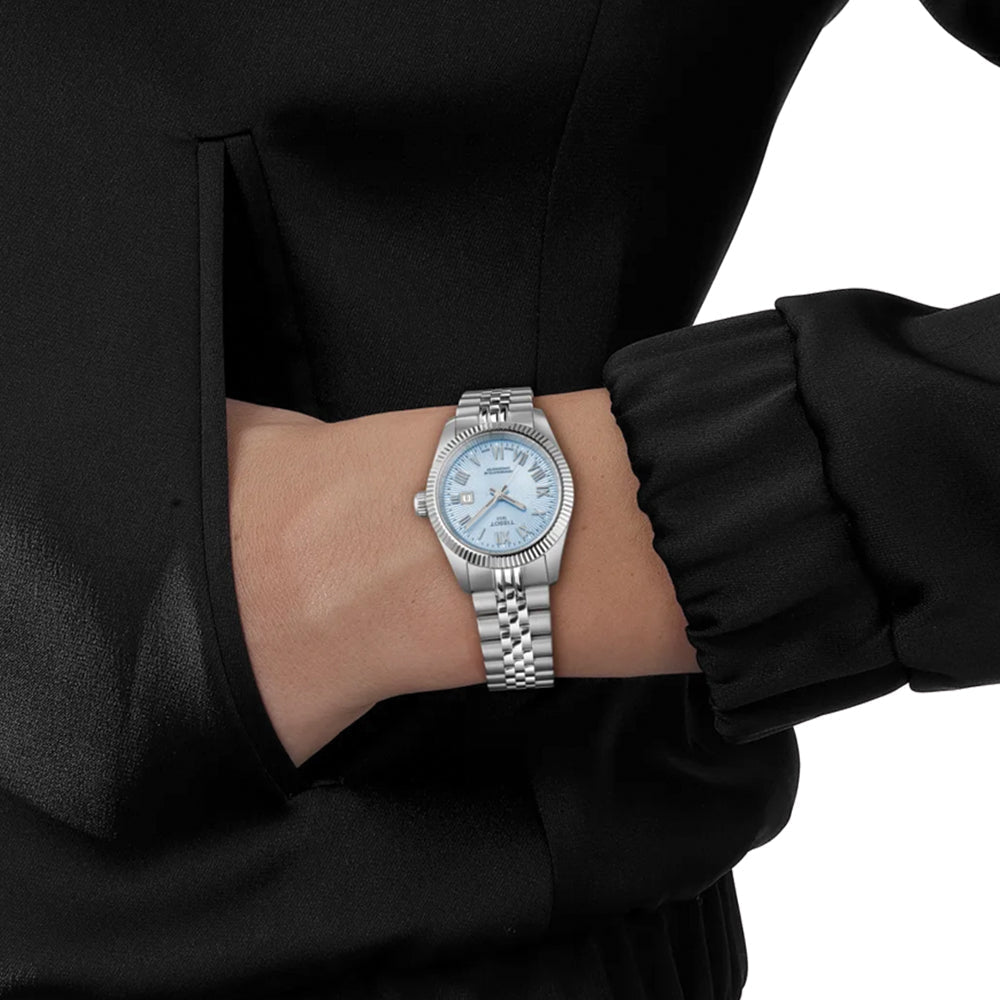 Ballade Powermatic 48 COSC 30mm - Ice Blue on Bracelet