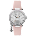 Vivienne Westwood Orb Pastelle 32mm Silver Dial Leather Ladies Quartz Watch VV006SLPK