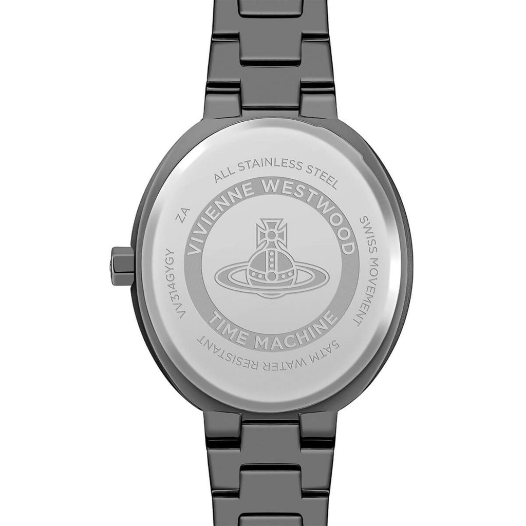 Vivienne Westwood Armour 28mm Grey Dial Steel Ladies Quartz Watch VV314GYGY