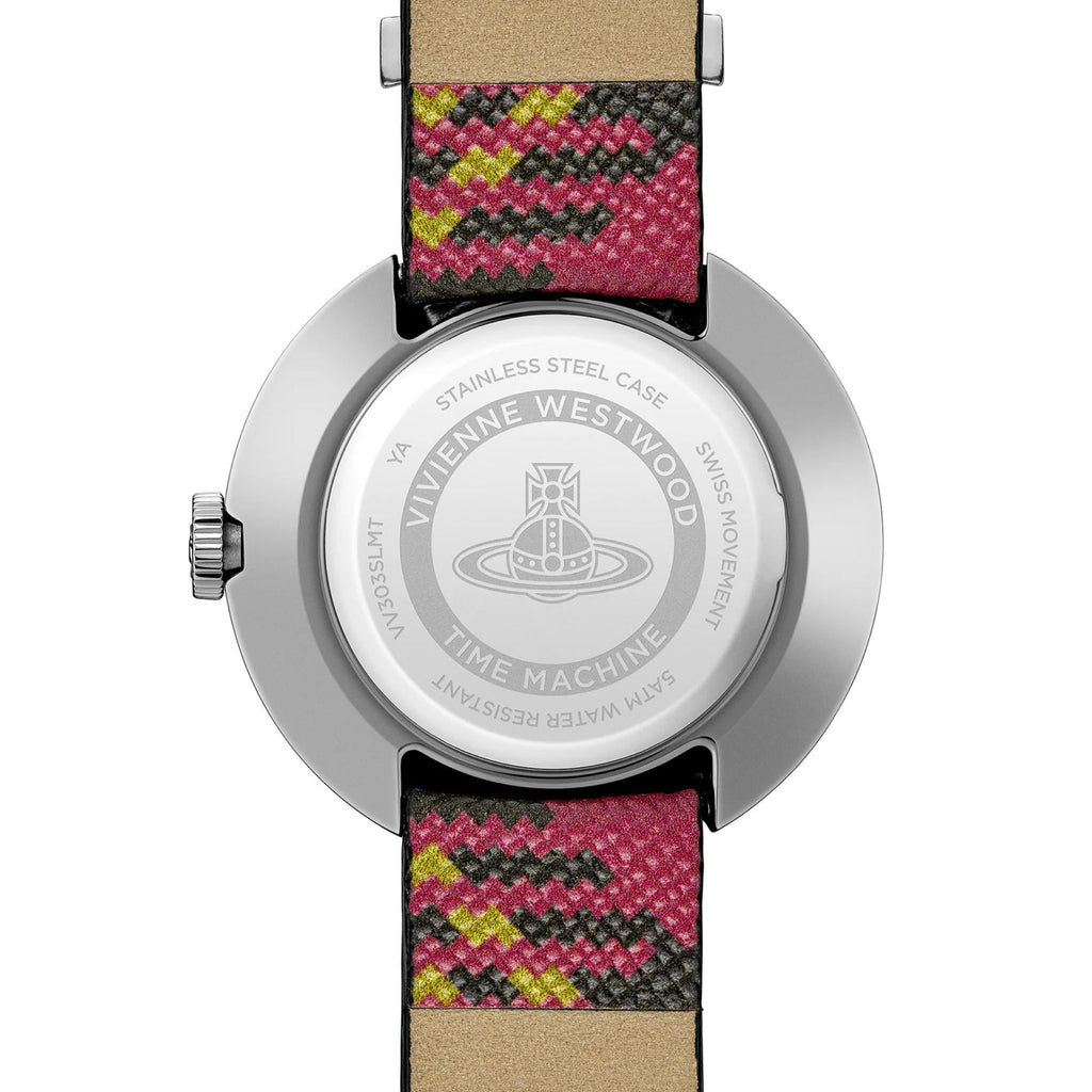 Vivienne Westwood Rebel 30mm Silver Dial Leather Ladies Quartz Watch VV303SLMT