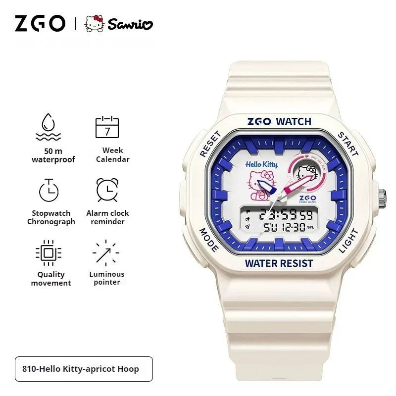 Sanrio Original ZGO Waterproof Drop Resistant Electronic Watch